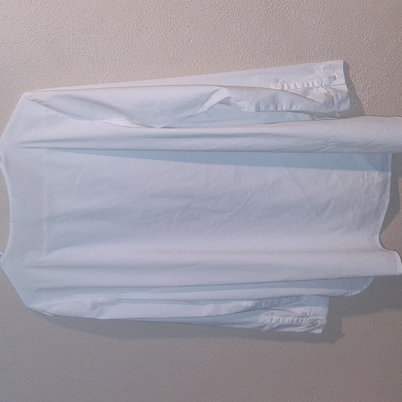 J. Jill White Shirt Collection Tunic 1/4 Button Pullover  Oversized LightweighM. - Picture 7 of 7